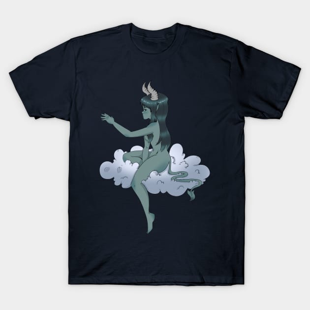 Cloud Demon T-Shirt by CloudyNight_Creature